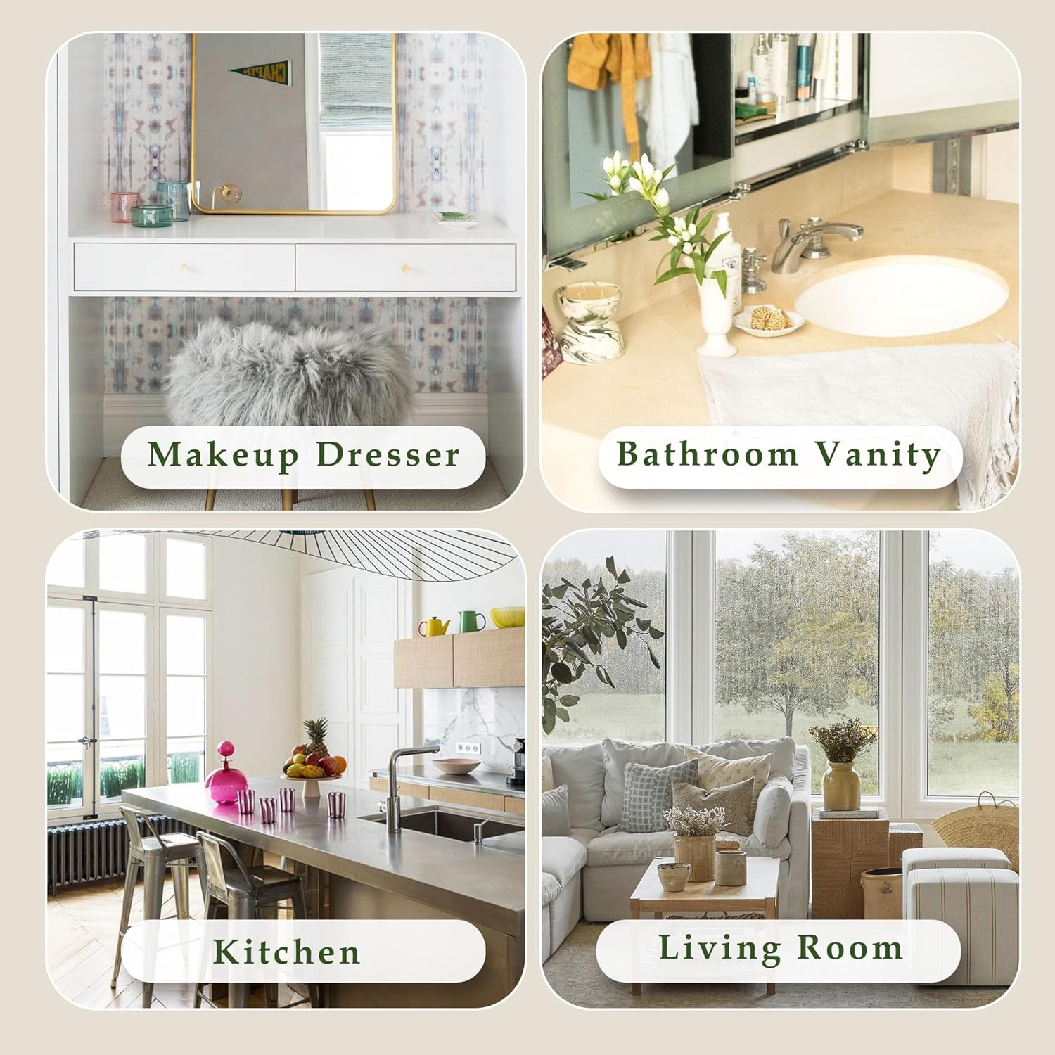 CICUFY Organizador de maquillaje giratorio cuadrado Organizador de contador de baño para cosméticos de cuidado de la piel de perfume – Gris 2 niveles