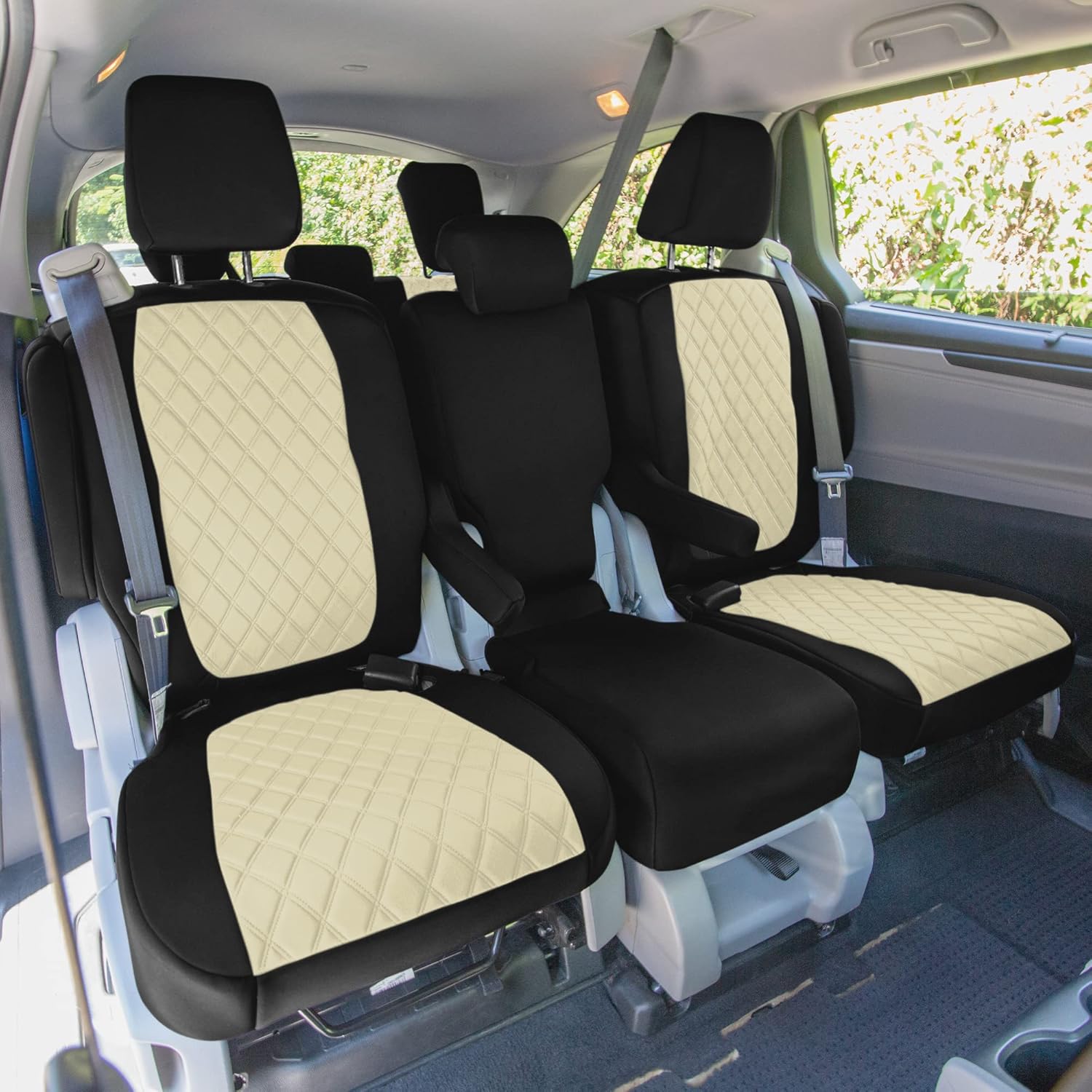 FH Group Fundas de asiento de ajuste personalizado para Honda Odyssey 2018-2023, fundas de asiento de automóvil, fundas de asiento de neopreno,