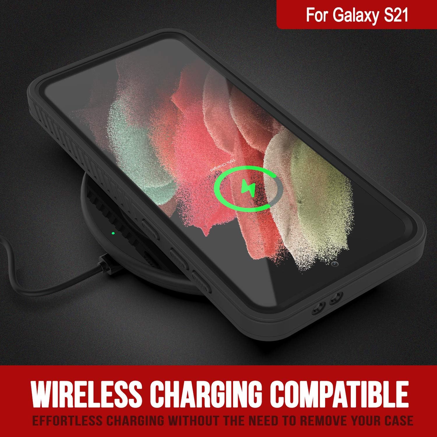 Punkcase Funda impermeable para Galaxy S21 serie extrema ajuste ajustado certificado IP68 a prueba de golpes a prueba de suciedad a prueba de nieve