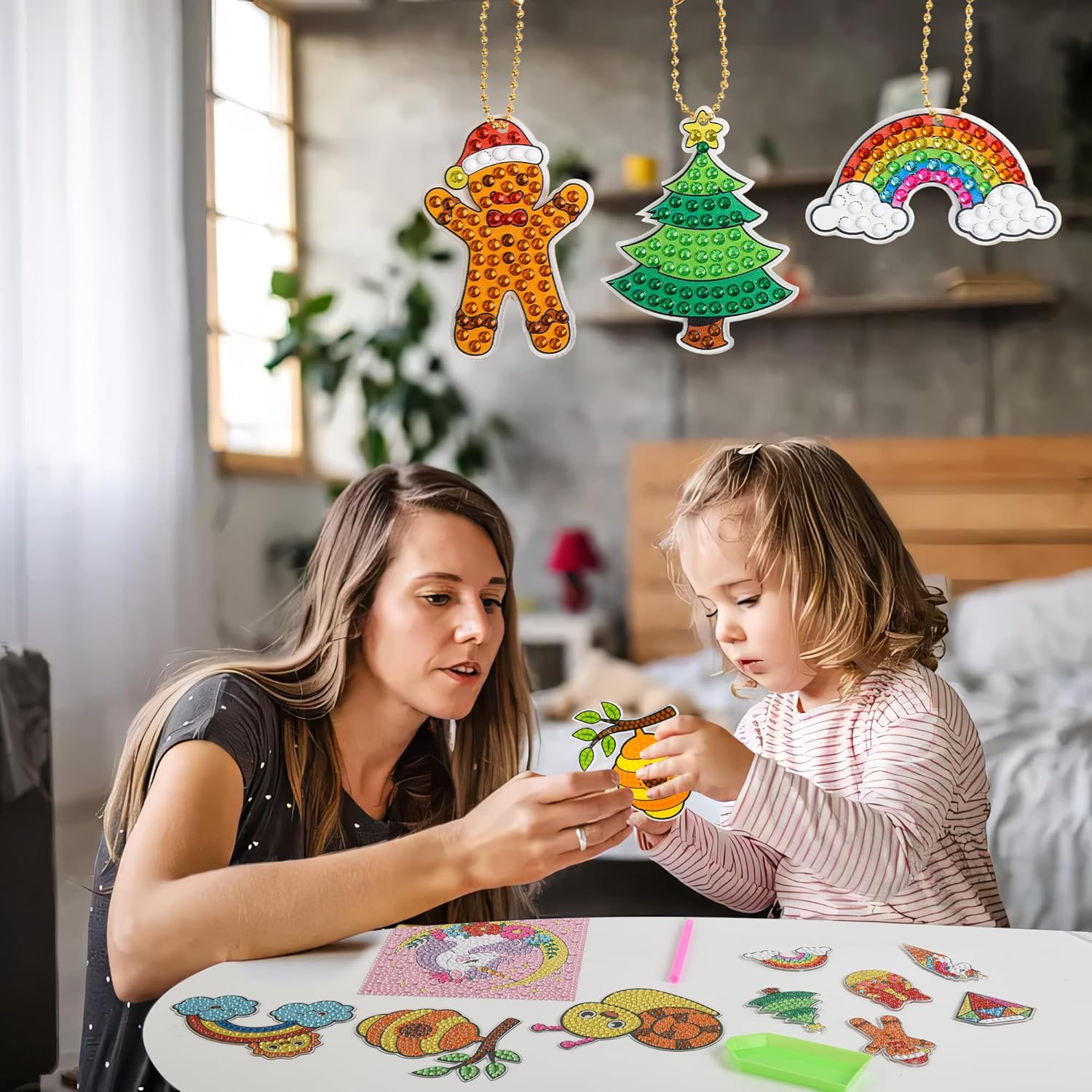 Libfx Kits de pintura de diamantes para niños, artes y manualidades para niños y niñas, ideas de regalo para niños de 8 a 12 años, 6 a 8 años,
