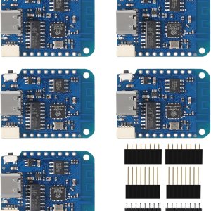5pcs WeMos D1 Mini V4.0.0 Tipo-C USB WiFi Internet de las Cosas Basado en la Junta ESP8266 4MB Compatible con Arduino MicroPython Nodemcu (V4.0.0 5pcs WeMos D1 Mini V4.0.0 Tipo-C USB WiFi Internet de las Cosas Basado en la Junta ESP8266 4MB Compatible con Arduino MicroPython Nodemcu (V4.0.0