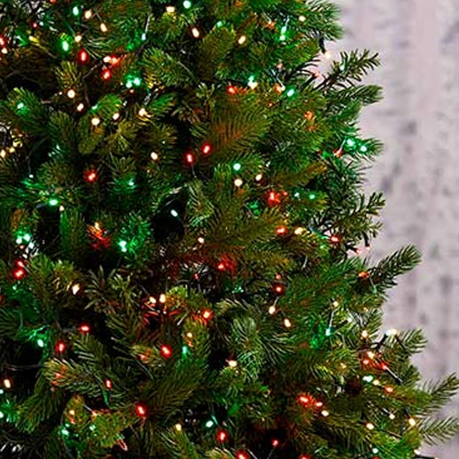 FUNPENY – Paquete de 50 x 2 luces LED de Navidad para uso al aire libre de 16 pies, tira de luces con 8 modos, luces impermeables para árbol en