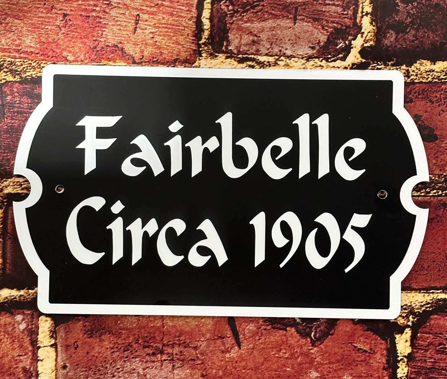 Letrero personalizado con nombre de casa histórico – Placa personalizada Circa # J0157