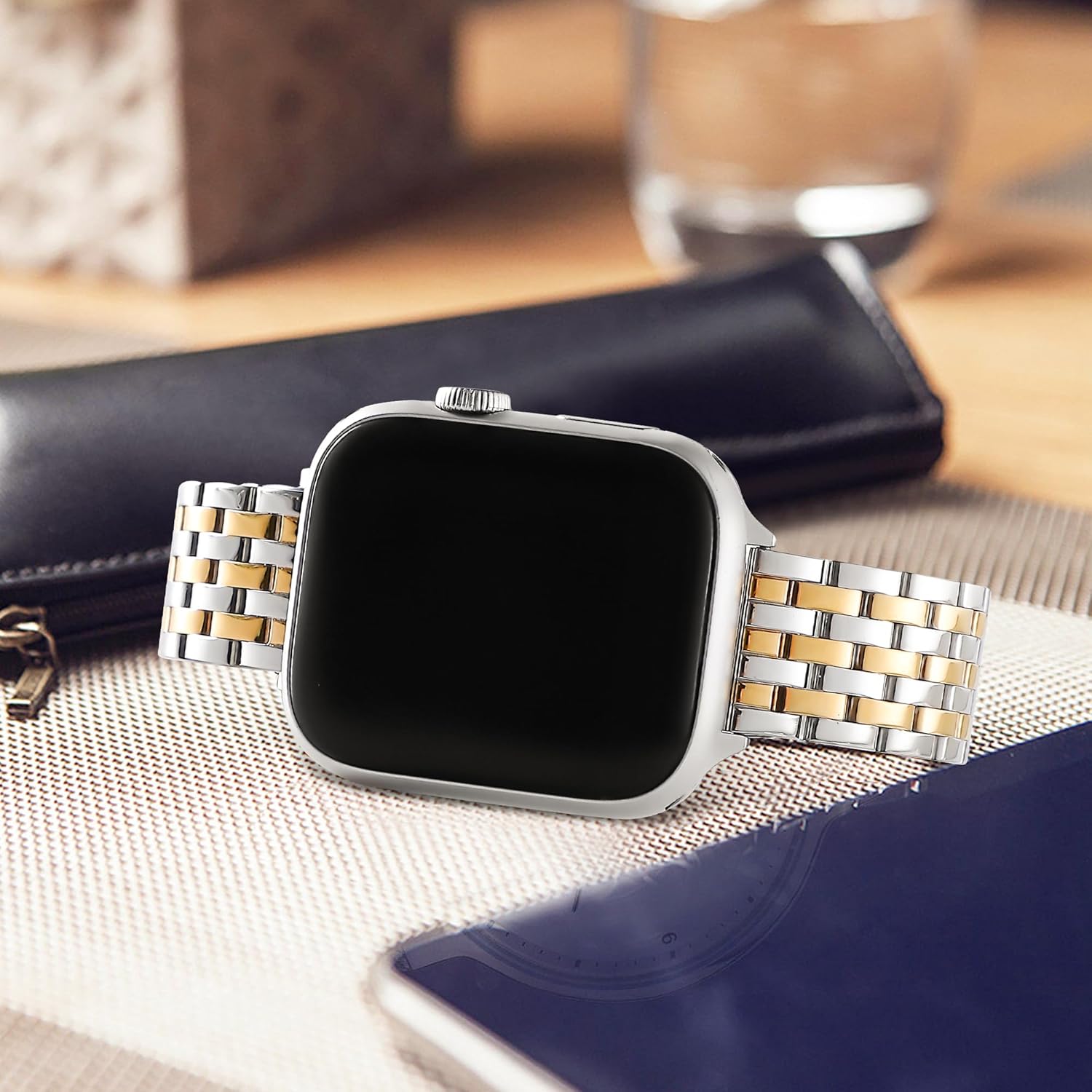 Correa de reloj Apple Watch de 1.496 pulgadas, 1.575 pulgadas, 1.614 pulgadas, 1.654 pulgadas, 1.732 pulgadas, 1.772 pulgadas, Series 9, 8, 7, 6, 5,
