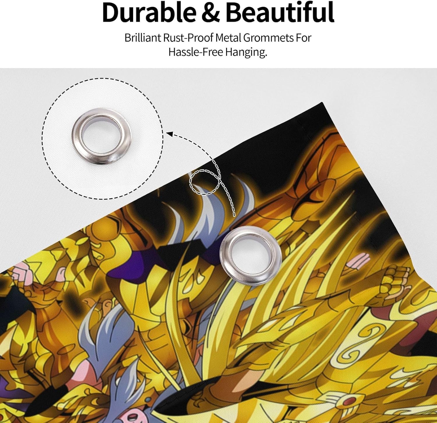 Anime Saint Seiya Gold Saint Banner Garden Flags House Flags Outdoor Indoor Decor Party 3×5 Ft