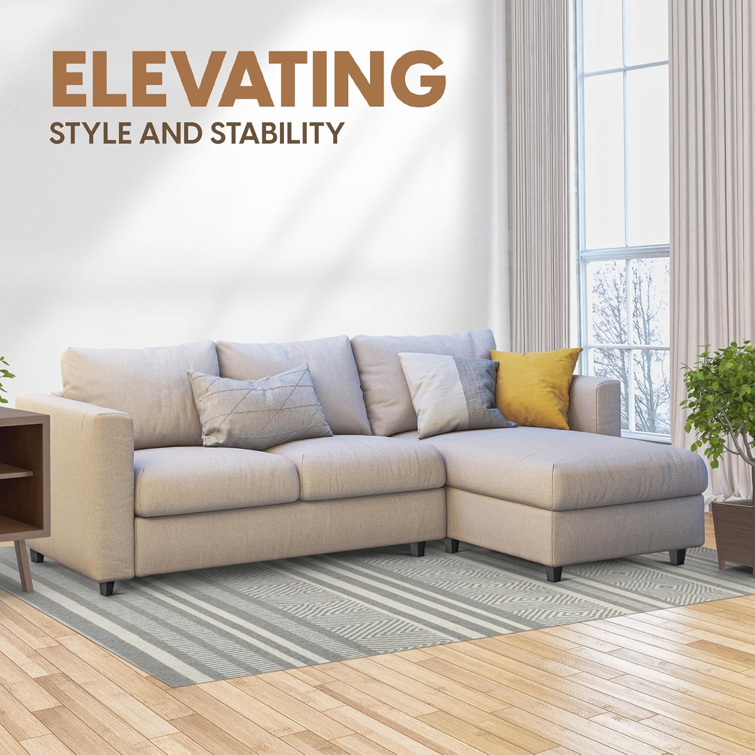 Yes4All Juego de 4 patas cuadradas de madera maciza color negro de 4 pulgadas, patas de muebles resistentes de capacidad de 800 libras con