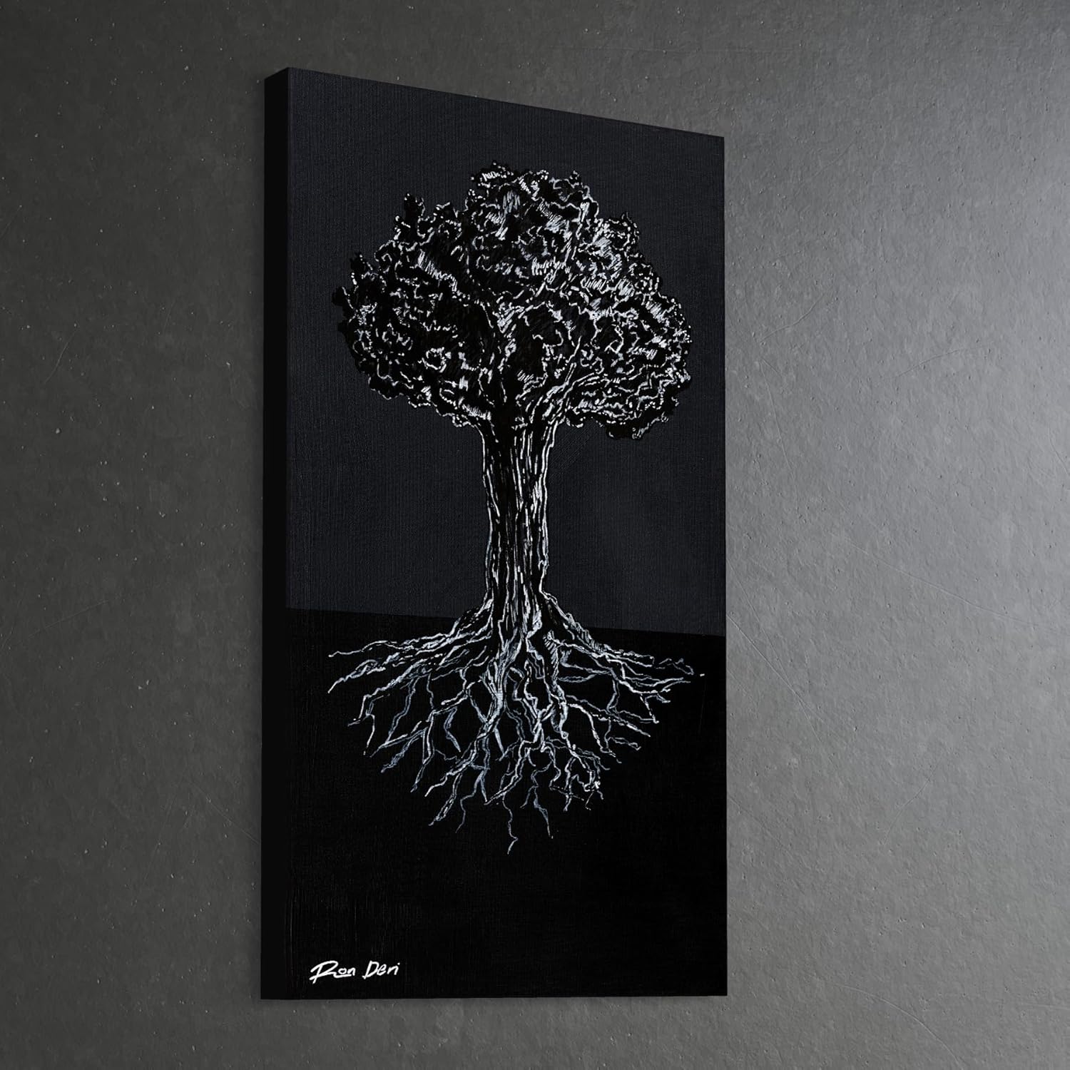 The Studio Loft – Lienzo decorativo para pared, árbol de la vida, arte de pared moderno para dormitorio, sala de estar, decoración de oficina, listo