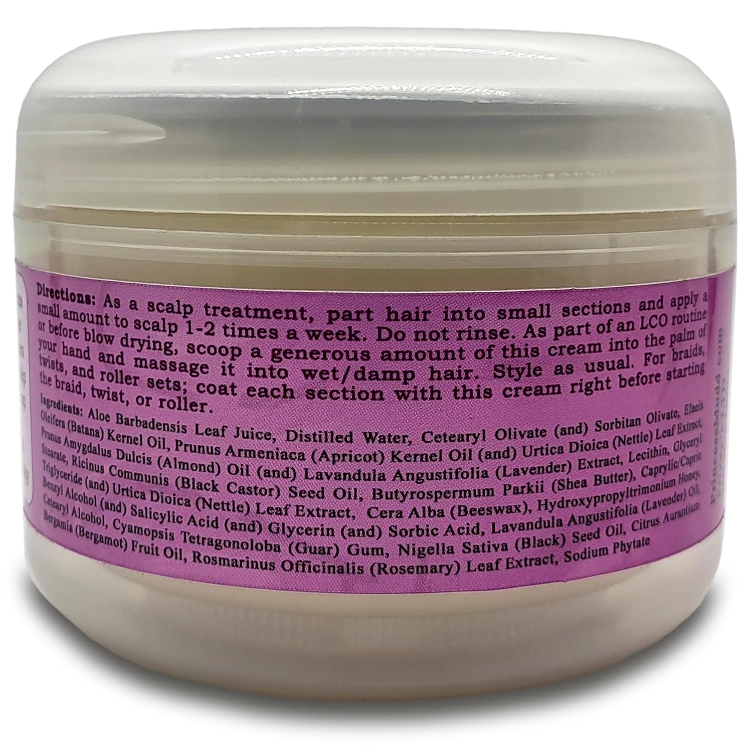 Princess Mudd Cabello hidratante  Ideal para Cornrows, trenzas francesas, etc.  para cabello texturizado seco y quebradizo dañado, 8 onzas líquidas