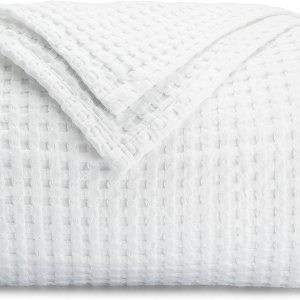 Comfy Cubs Manta 100% de algodón con tejido de gofre, transpirable, agradable al tacto, suave, ligera, perfecta y cálida, tamaño para sofá, cama y Comfy Cubs Manta 100% de algodón con tejido de gofre, transpirable, agradable al tacto, suave, ligera, perfecta y cálida, tamaño para sofá, cama y