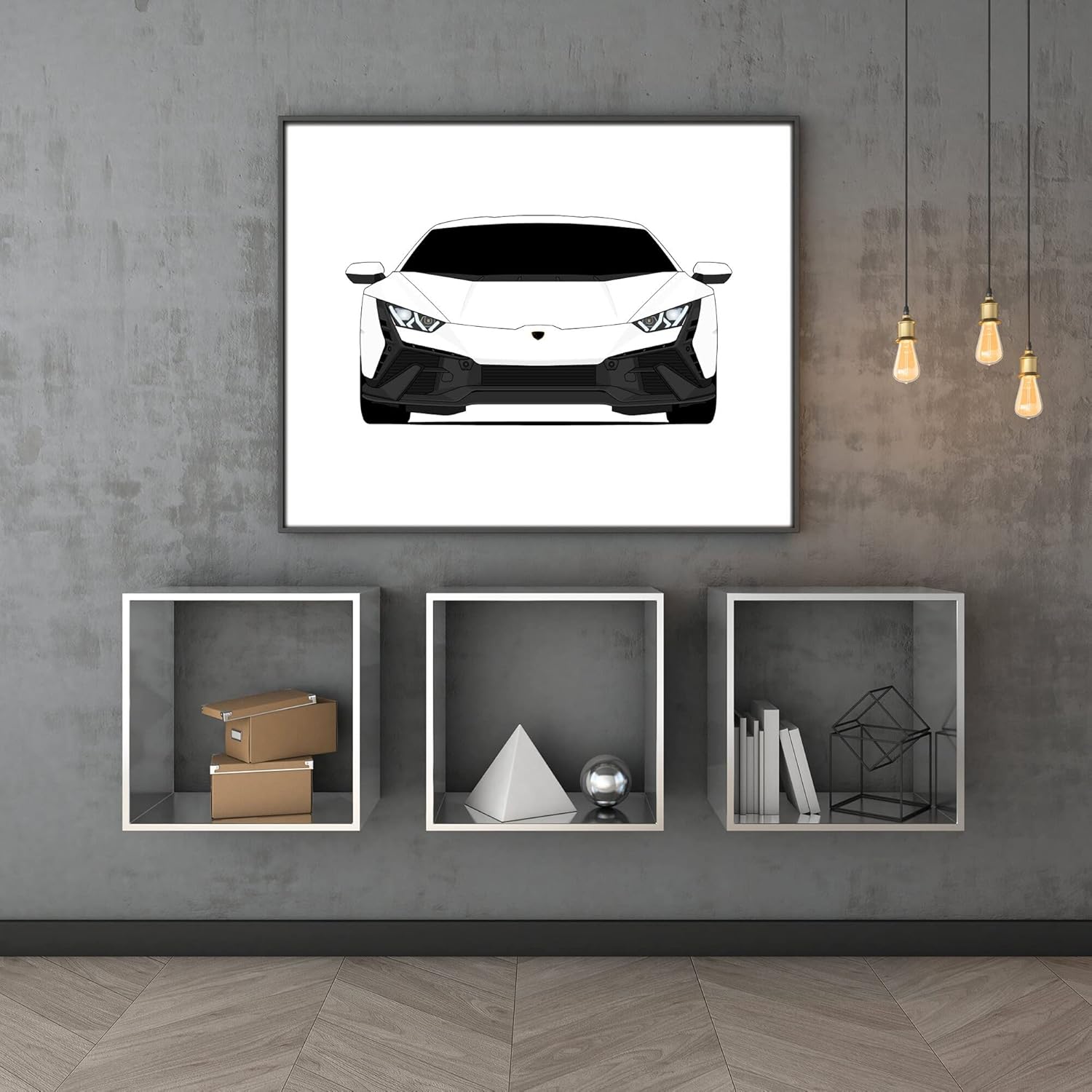 CUSTOMIZABLE COLOR Lamborghini Huracan Tecnica (2022-Present) Inspired Poster Print Wall Art Decor Handmade (Unframed)