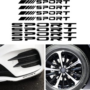 TOMALL 8 calcomanías reflectantes de emblema deportivo para ruedas de automóvil, llantas, cubos, carreras de automóviles, rendimiento deportivo, TOMALL 8 calcomanías reflectantes de emblema deportivo para ruedas de automóvil, llantas, cubos, carreras de automóviles, rendimiento deportivo,