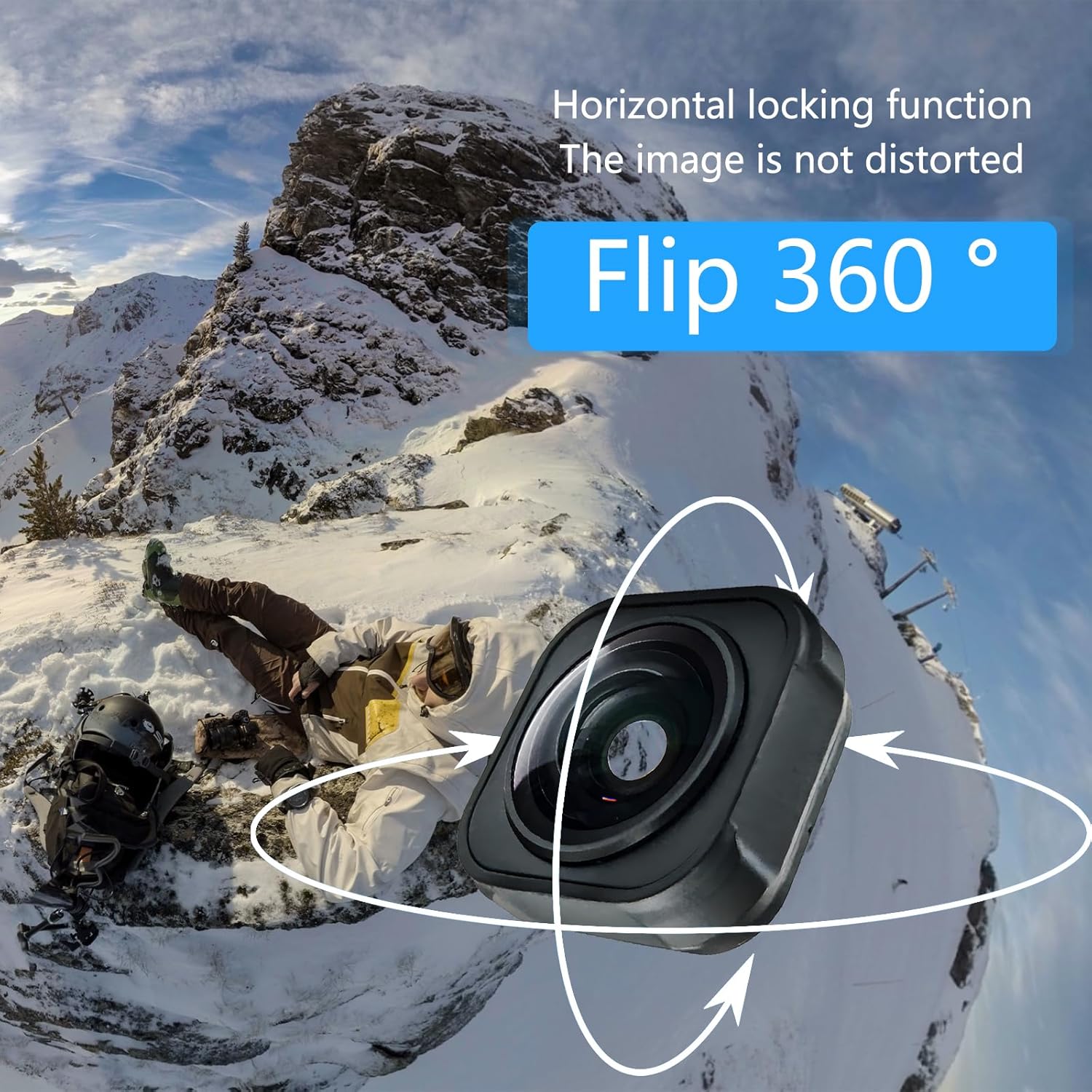 Max Lens mod Compatible con GoPro HERO9101112 Negro –