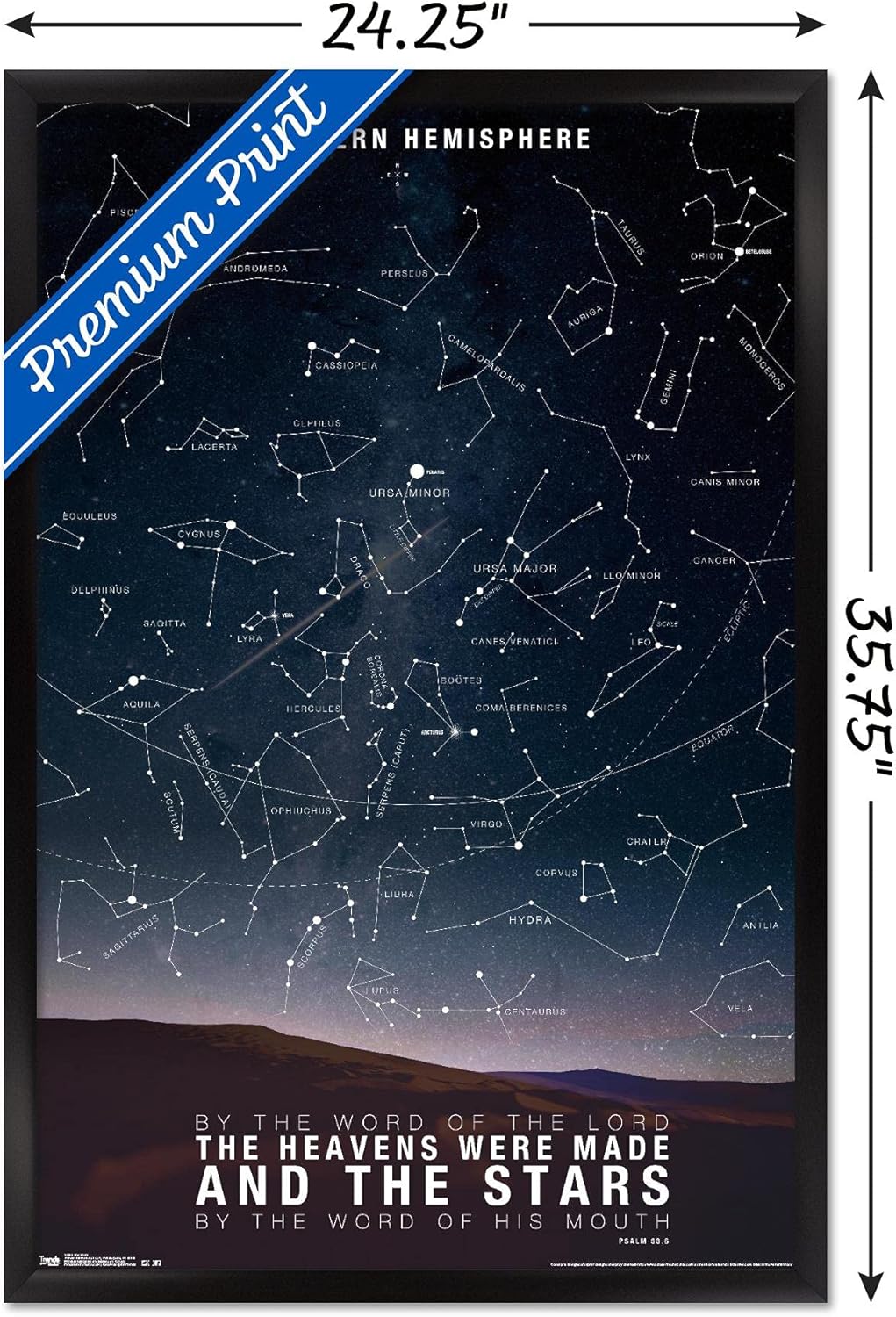 Trends International Póster de pared de las estrellas, 22.375 x 34