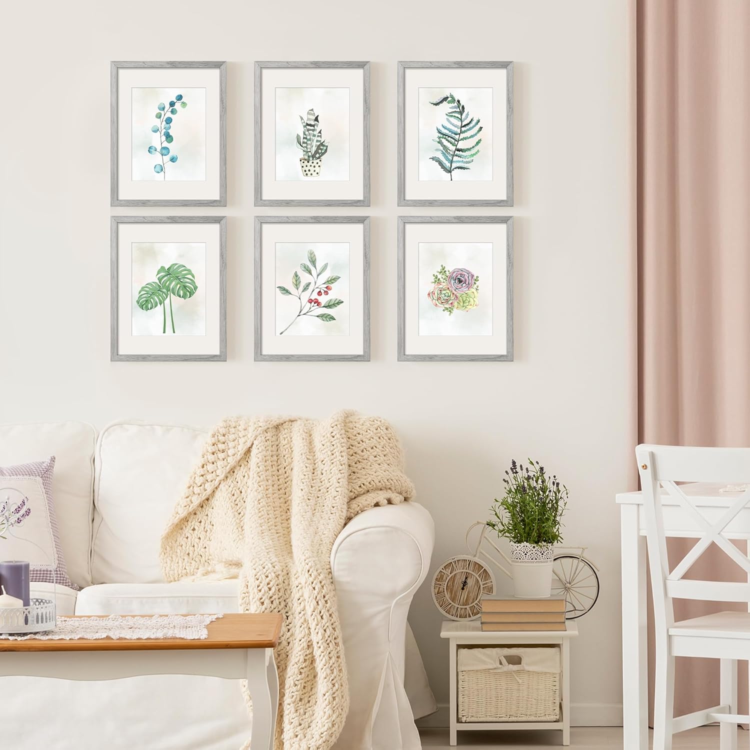 upsimples – Portarretratos para galería de fotografías en la pared, marcos para fotos de 8 x 10 pulgadas con paspartú o 11 x 14 pulgadas sin