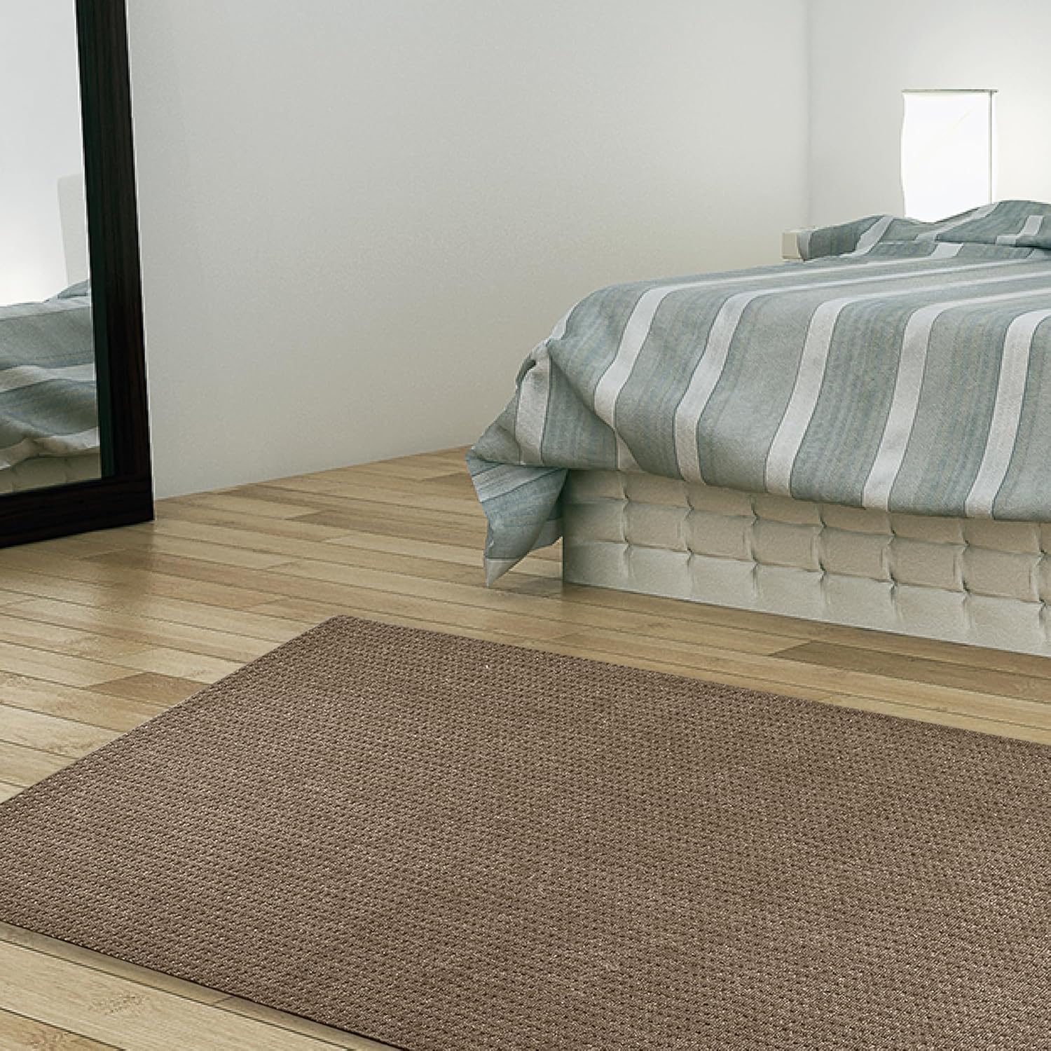 Furnish my Place Alfombra de color sólido de 2 x 4 pies, alfombra fácil de limpiar, fabricada en Estados Unidos