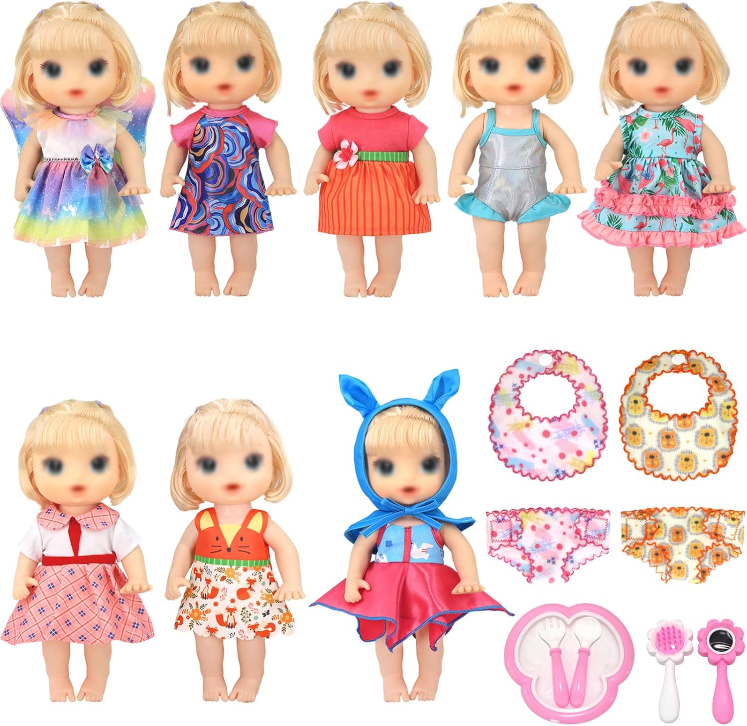 SOTOGO Ropa de muñeca de 16 piezas para muñecas Alive Baby Doll Clothing Fits 13, 14, 14.5 pulgadas, ropa y accesorios para muñecas americanas