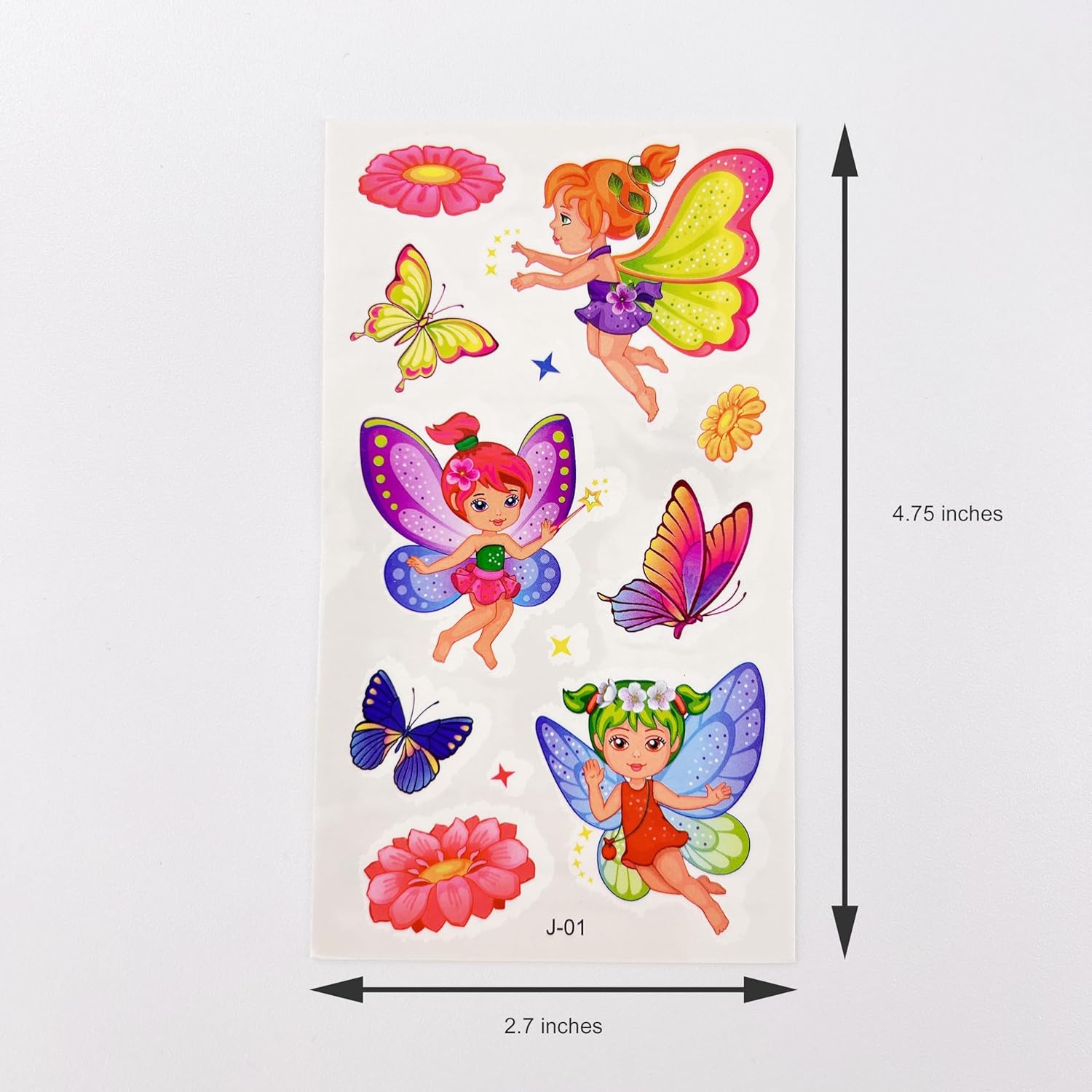 10 hojas de tatuajes temporales de dibujos animados para niños y niñas, suministros de recuerdo de fiesta, relleno de bolsas de golosinas (tatuajes