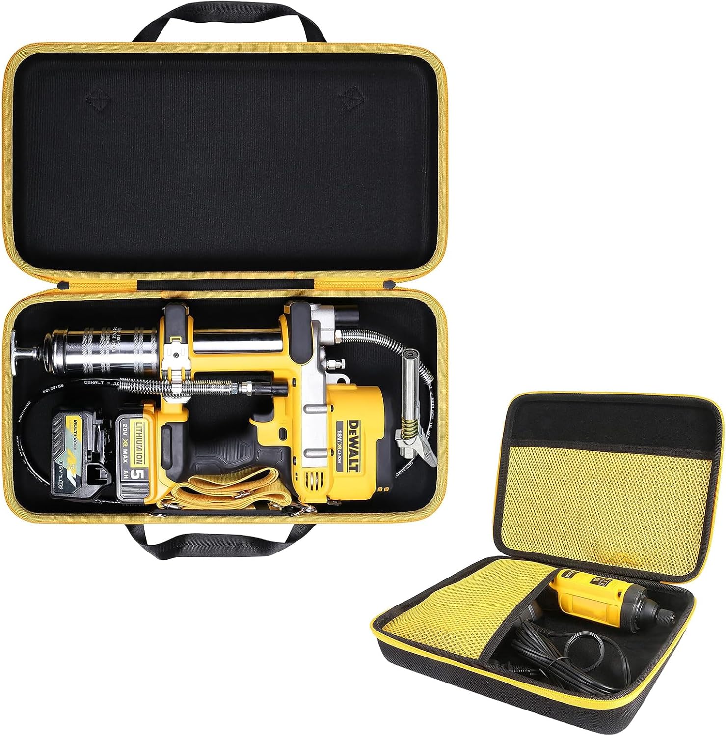 khanka Estuche rígido para Dewalt DCGG571M1DCGG571B kit de pistola de grasa + estuche rígido para kit de destornillador inalámbrico DEWALT 8V MAX