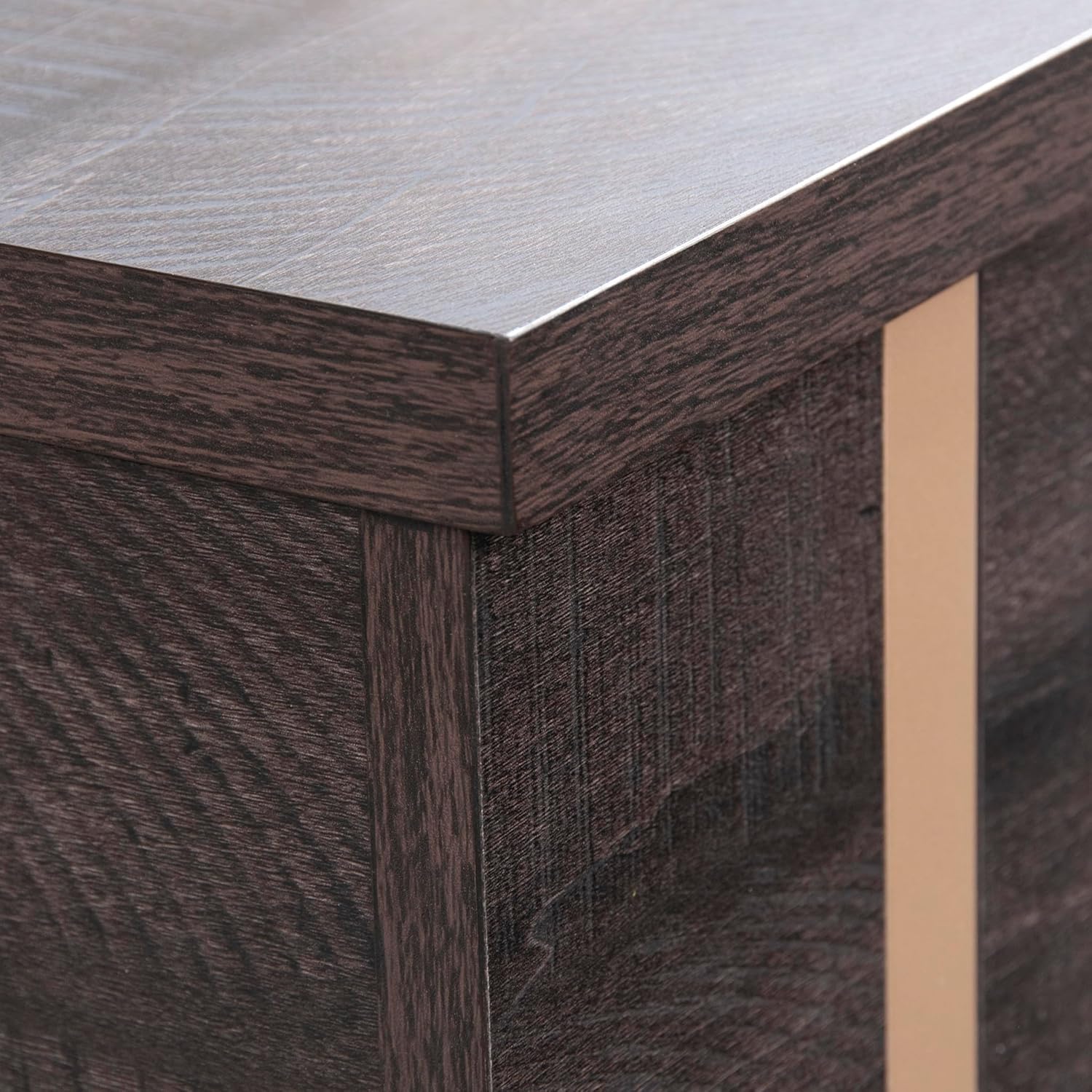 Sauder Walter Heights – Mesa de centro de madera con tapa elevable en hoja de nogal