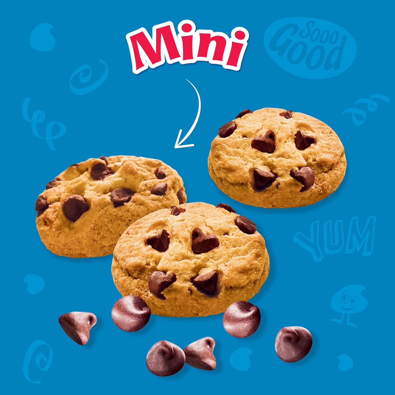 CHIPS AHOY! Mini galletas con chispas de chocolate originales, 12 bolsas grandes de 3 onzas