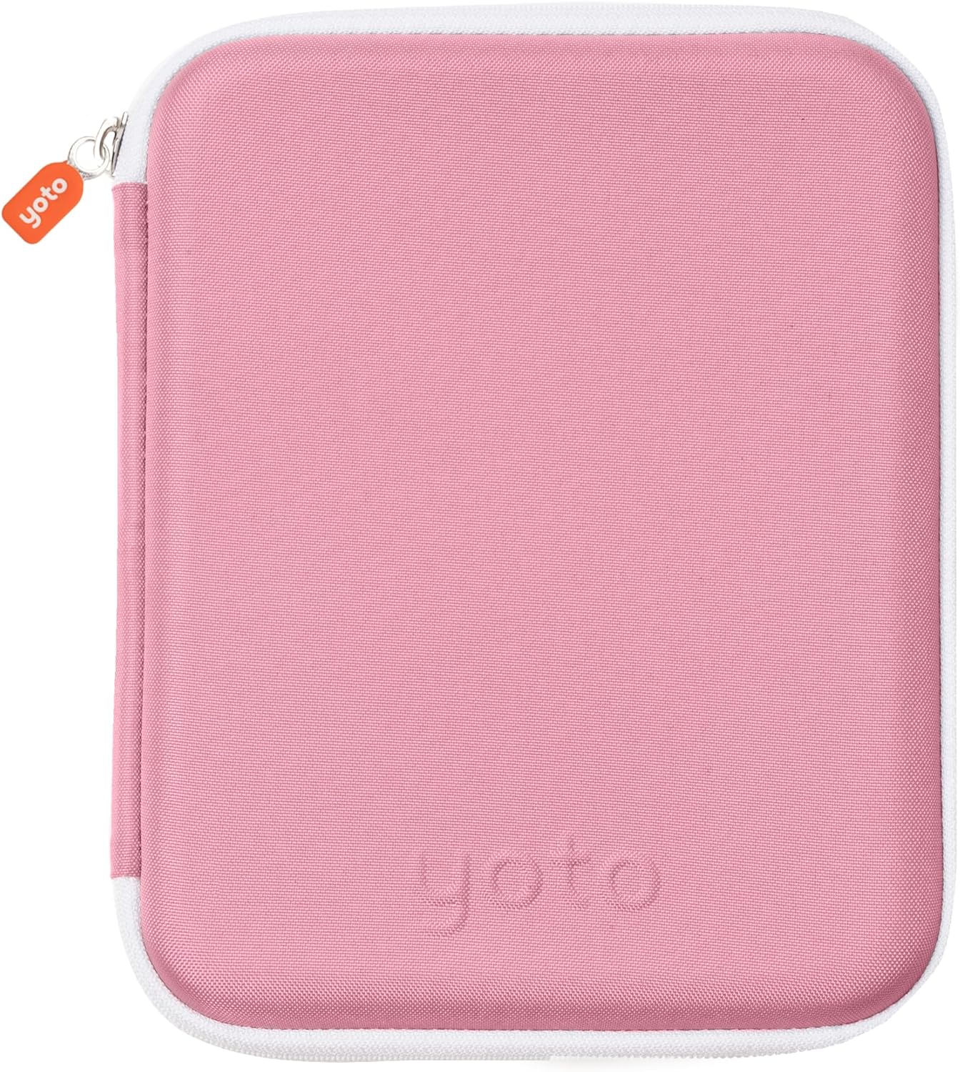 Yoto Estuche para tarjetas en Think Pink – Accesorio Kids Yoto – Carpeta portátil suave con cremallera y 64 bolsillos para Yoto Player y mini