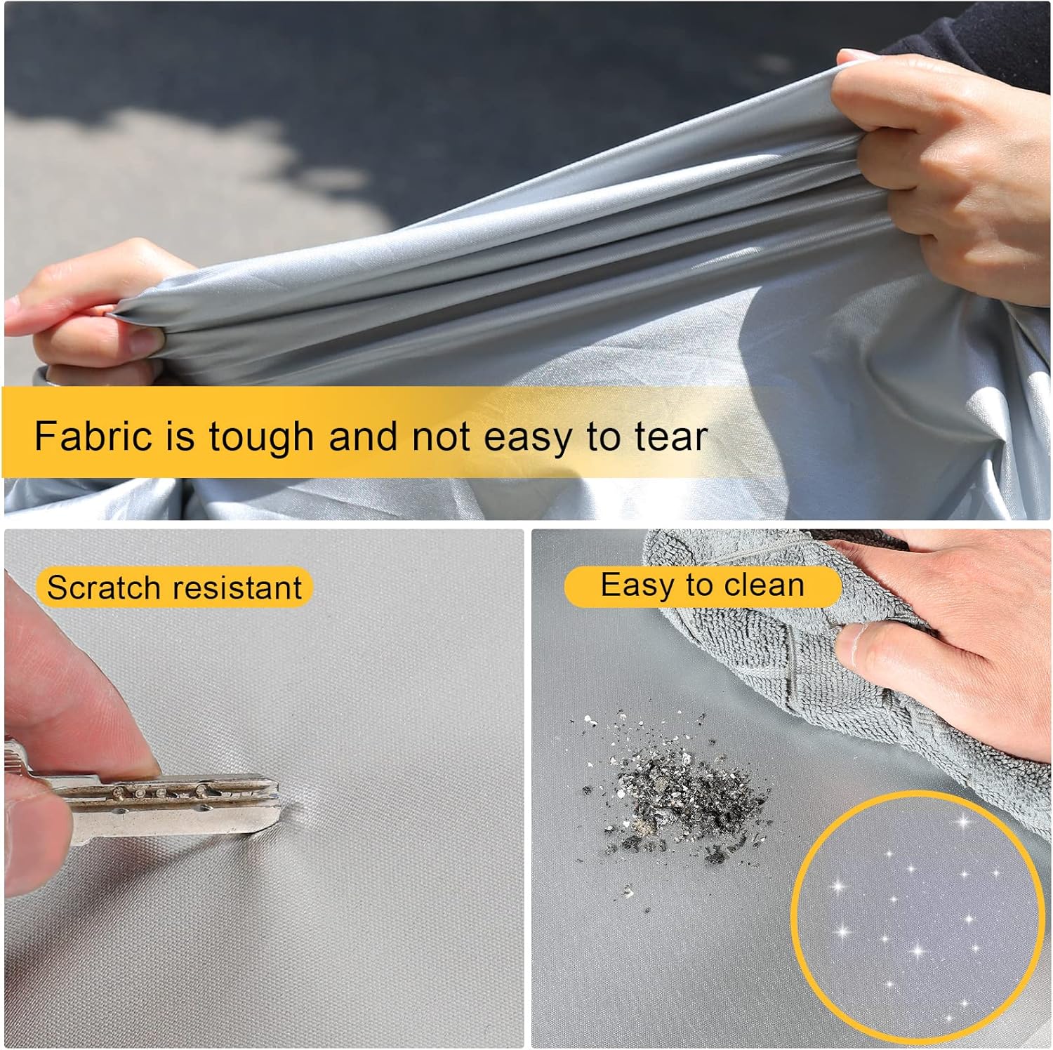 Funda impermeable para todo tipo de clima, transpirable, protección UV, a prueba de nieve, a prueba de polvo, universal (2 para automóvil