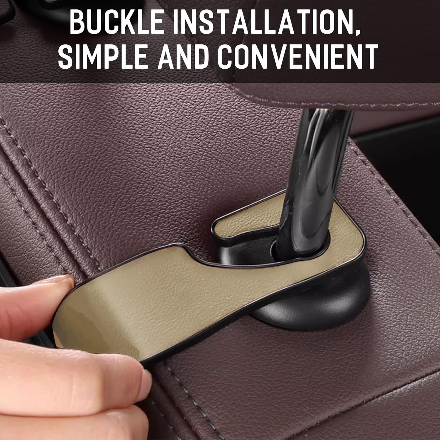 Gift2u Caja de almacenamiento multifuncional para vehículos, organizador de asiento trasero de automóvil con 2 portavasos para bebidas, soporte para