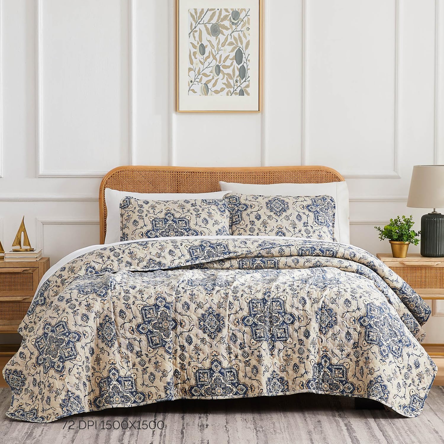 Southshore Fine Living, Inc. Persia – Juego de ropa de cama extragrande tamaño King, ligera, suave y ligera de 3 piezas, dos fundas a juego (108