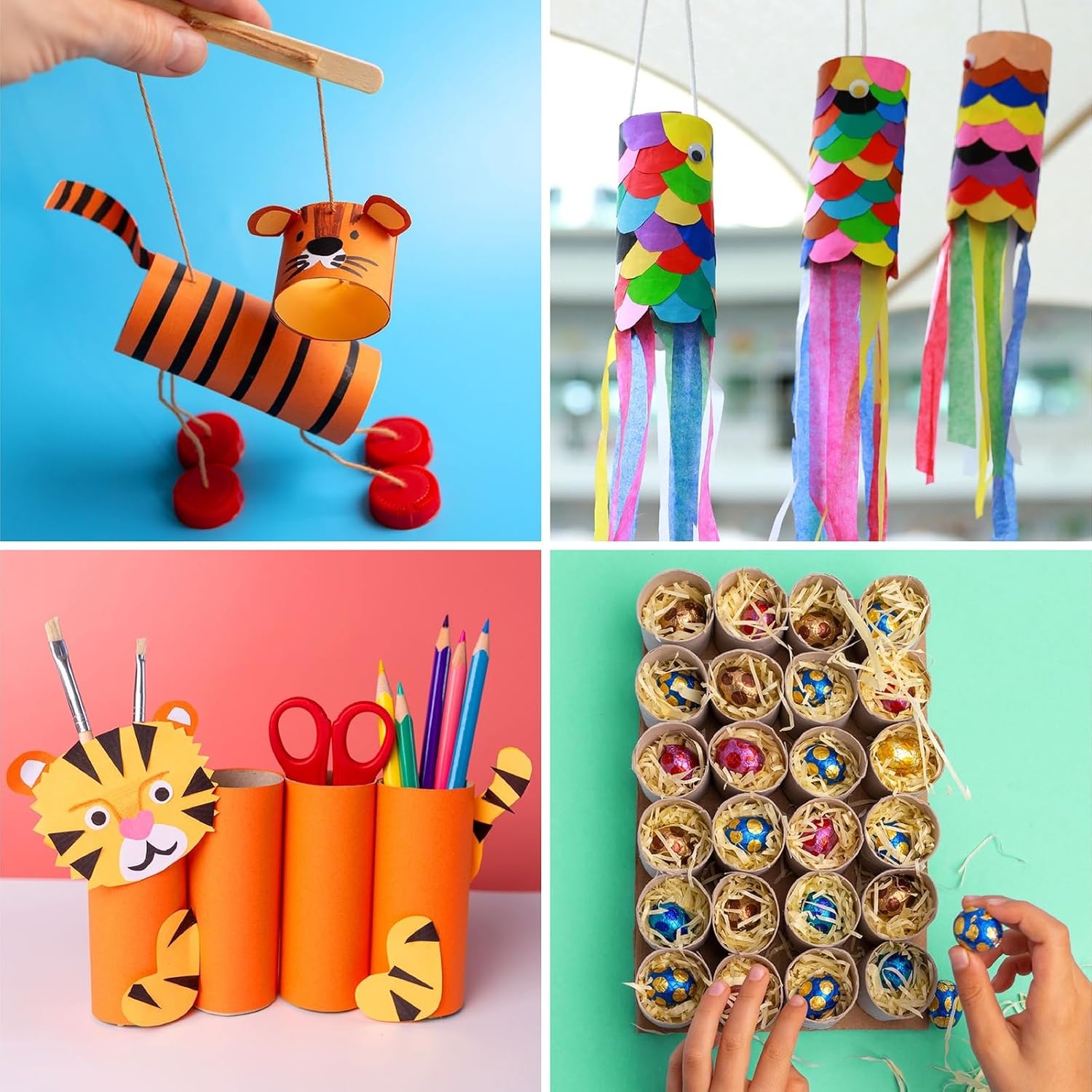 Bright Creations Paquete de 48 rollos de papel higiénico vacíos para manualidades, tubos de cartón marrón para bricolaje, aulas, dioramas (1.6 x 4