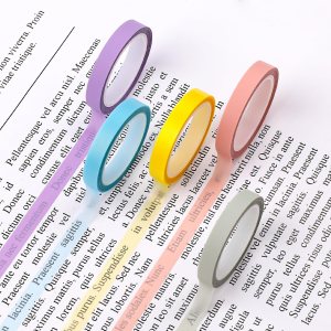 5 rollos de cinta iluminadora de color transparente adhesivo de marcado extraíble fluorescente neón suministros para profesores, estudiantes, 5 rollos de cinta iluminadora de color transparente adhesivo de marcado extraíble fluorescente neón suministros para profesores, estudiantes,