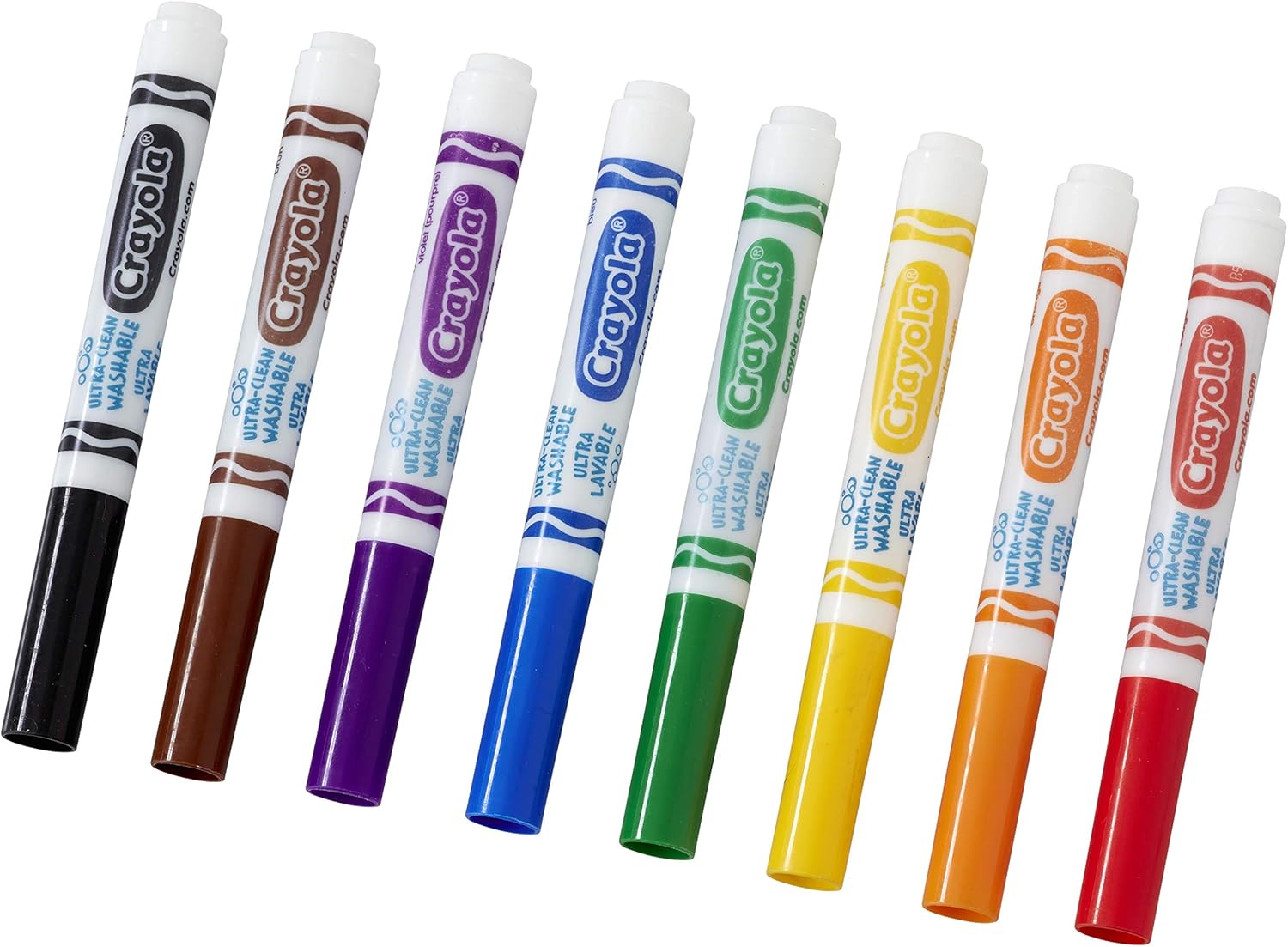 Crayola 58-8328-E-000 Marcadores lavables ultra limpios