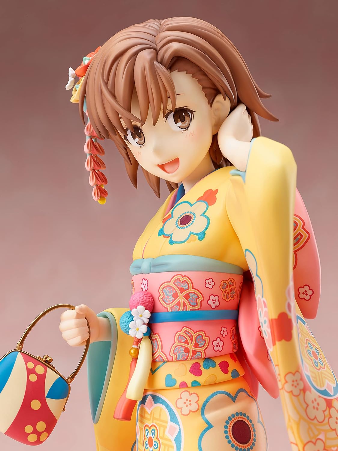 Furyu A Certain Scientific Railgun T Mikoto Mikasa (Furisode Version) Figura de PVC a escala 17, multicolor, 8 pulgadas