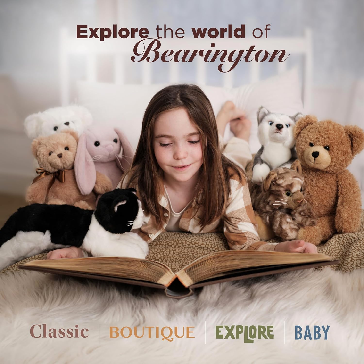 Bearington Lilly The Bunny, conejo de peluche de 14 pulgadas