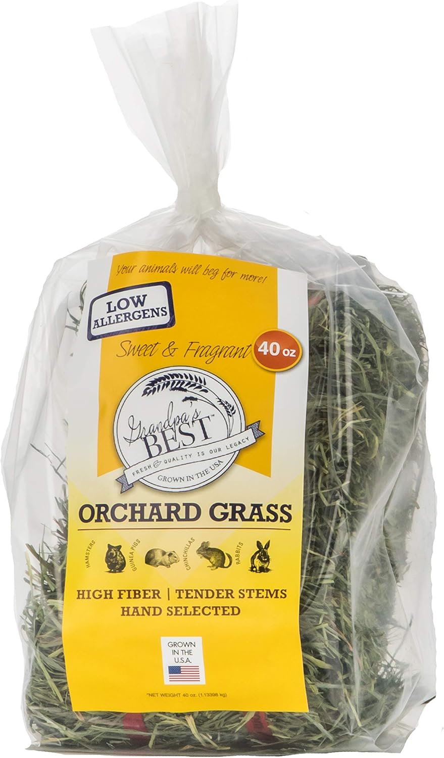 Grandpa’s Best Orchard Grass Bale, 40 oz