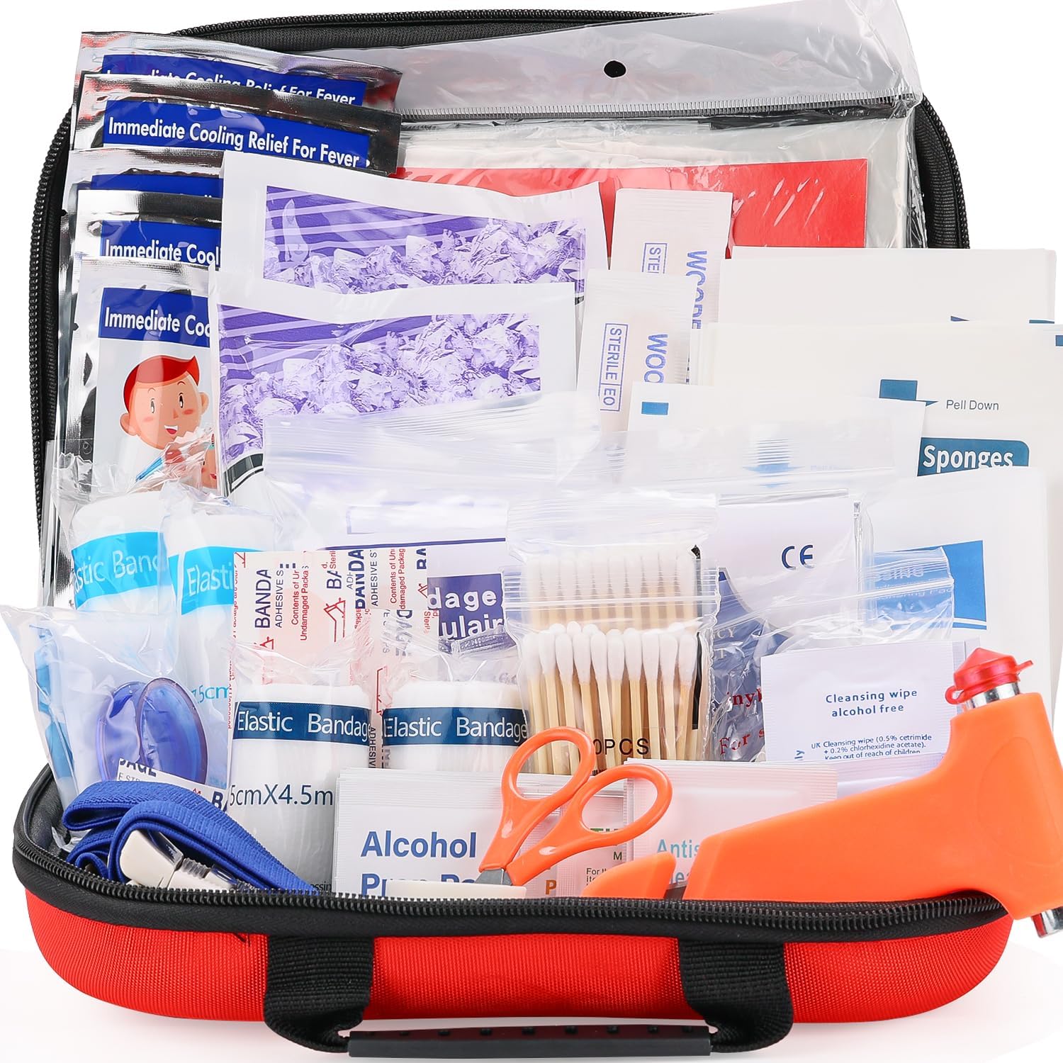 VITUU Kit de primeros auxilios de 267 piezas, kit de primeros auxilios para negocios, hogar, viajes, camping, senderismo, deportes, oficina,