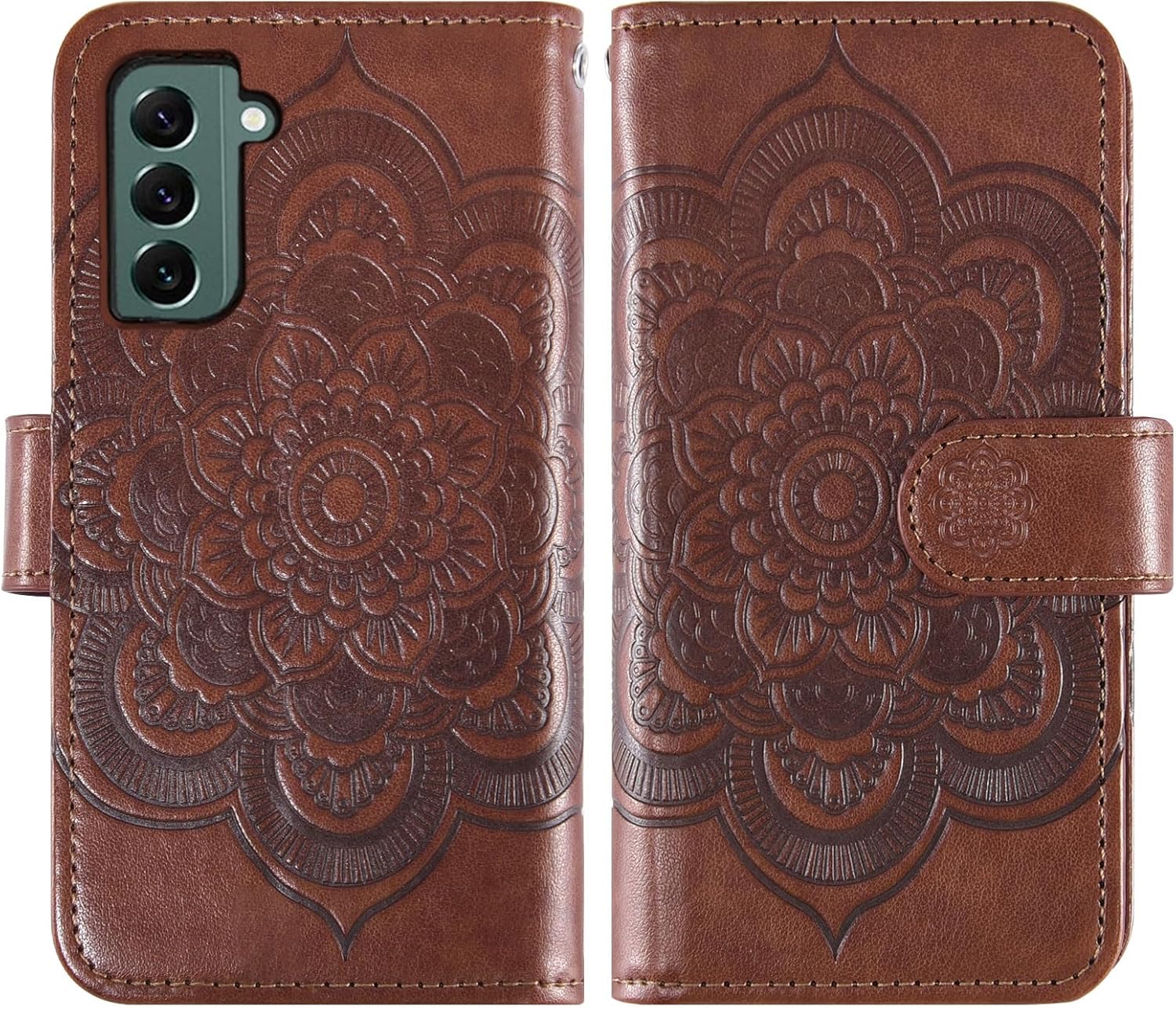 Asuwish Funda de teléfono para Samsung Galaxy S22 Plus S22+ 5G Funda tipo cartera con protector de pantalla de vidrio templado y soporte para