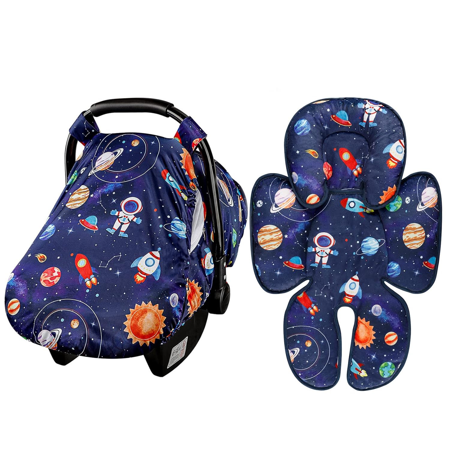 Soporte de cuerpo de cabeza de asiento de coche para bebé, Funda de asiento de coche para niño, Inserto de asiento de coche infantil, Cozy Sun &