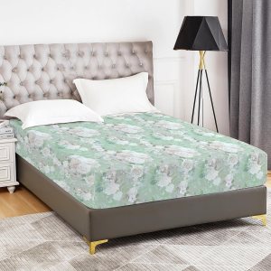 YIYEA Sábana bajera tamaño King  Estampado floral  Sábana bajera 100% microfibra cepillada de 1800 hilos tamaño King  Ultra suave  Bolsillo profundo YIYEA Sábana bajera tamaño King  Estampado floral  Sábana bajera 100% microfibra cepillada de 1800 hilos tamaño King  Ultra suave  Bolsillo profundo