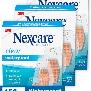 Nexcare Vendajes impermeables, paquete familiar, prácticamente invisible, 200 unidades, tamaños surtidos Nexcare Vendajes impermeables, paquete familiar, prácticamente invisible, 200 unidades, tamaños surtidos