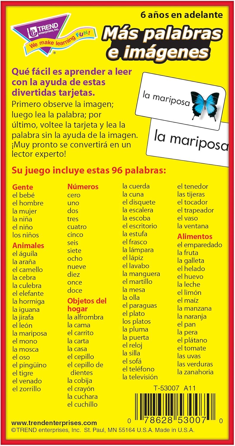 Más palabras e imágenes (Más palabras de imagen) Tarjetas flash
