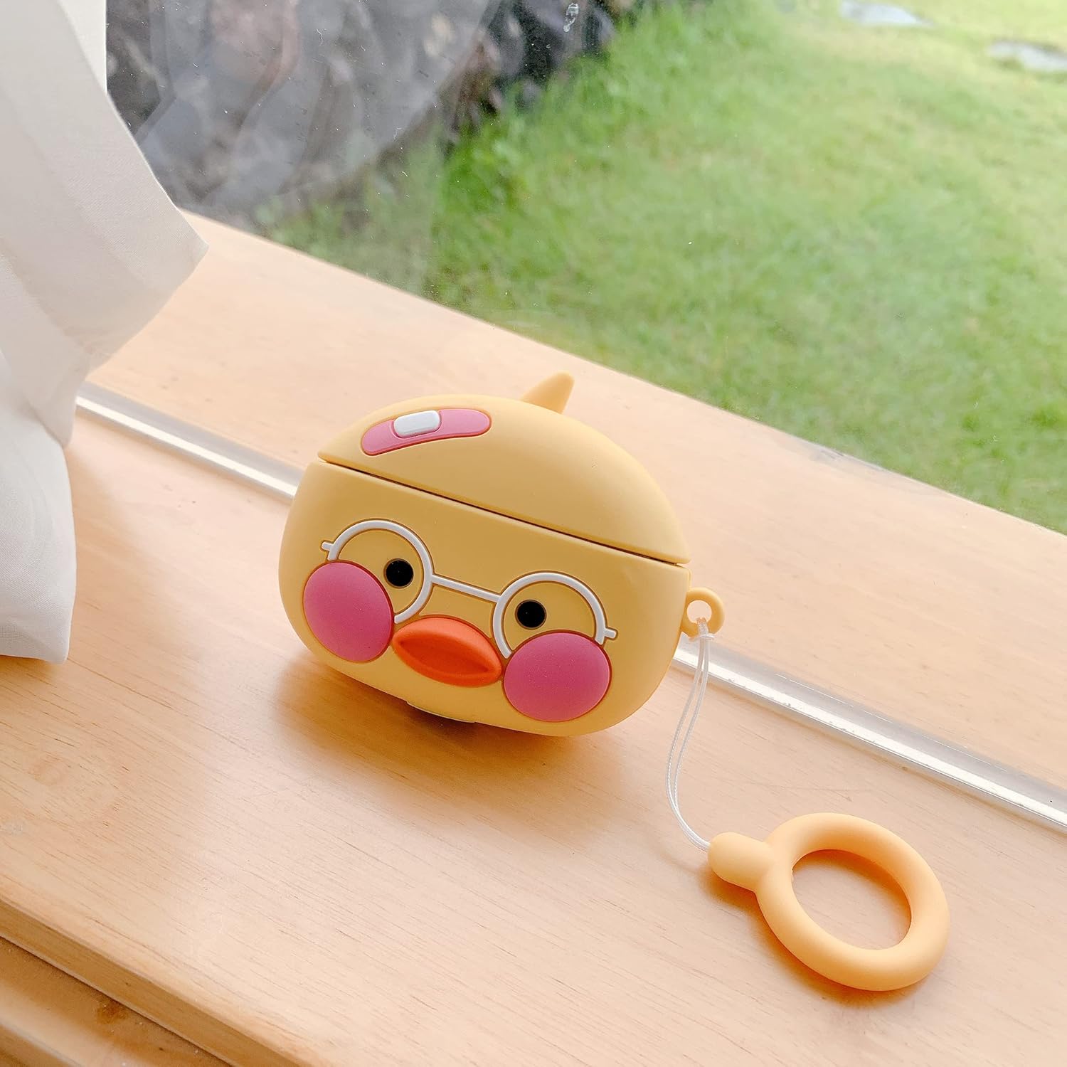 Compatible con Beats Studio Buds 2021 Duck Case Cover Accessories Silicone Skin 3D Cool Cute Cartoons Case con llavero para mujeres, niñas, hombres