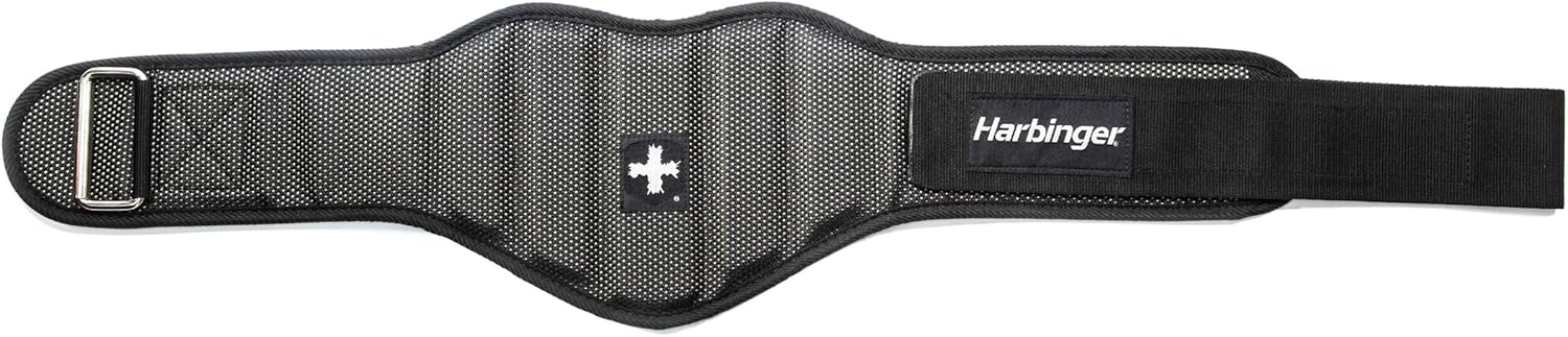 Harbinger Cinturón de levantamiento de pesas contorneado de 7.5 pulgadas para hombre