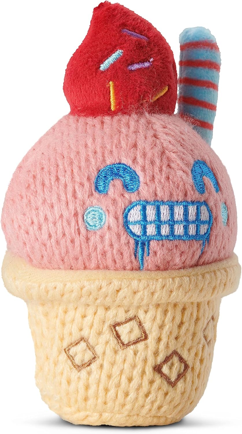 Ami Amis Juguete de punto de felpa de 4 pulgadas, frijol y francois, lindos juguetes de peluche coleccionables
