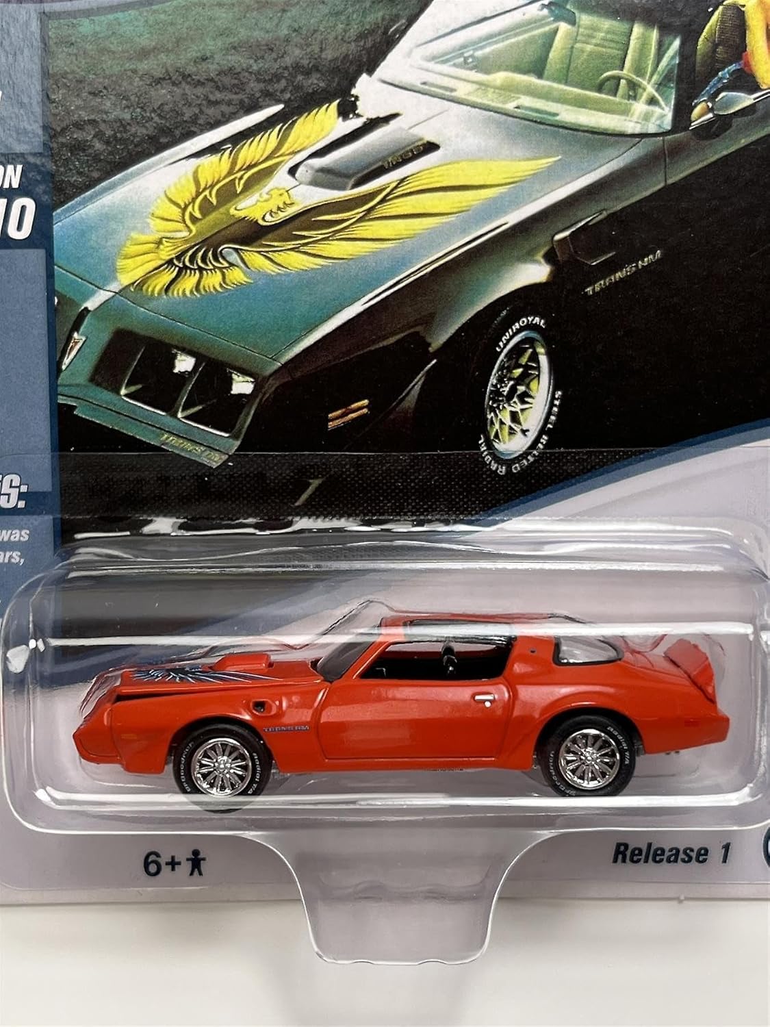 Johnny Lightning JLMC029 Muscle Car VER A 1980 Pontiac Firebird TA Rojo Naranja