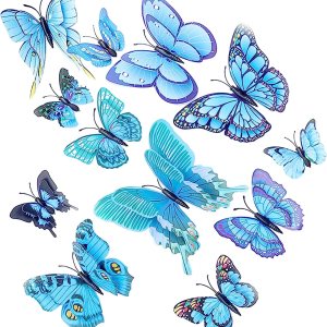 Rankaxa 24-Pack Butterfly Wall Decorations, Removable 3D Butterfly Stickers for Party Decoration, Home Art Decoration, and Other DIYwith Magnets. Rankaxa 24-Pack Butterfly Wall Decorations, Removable 3D Butterfly Stickers for Party Decoration, Home Art Decoration, and Other DIYwith Magnets.
