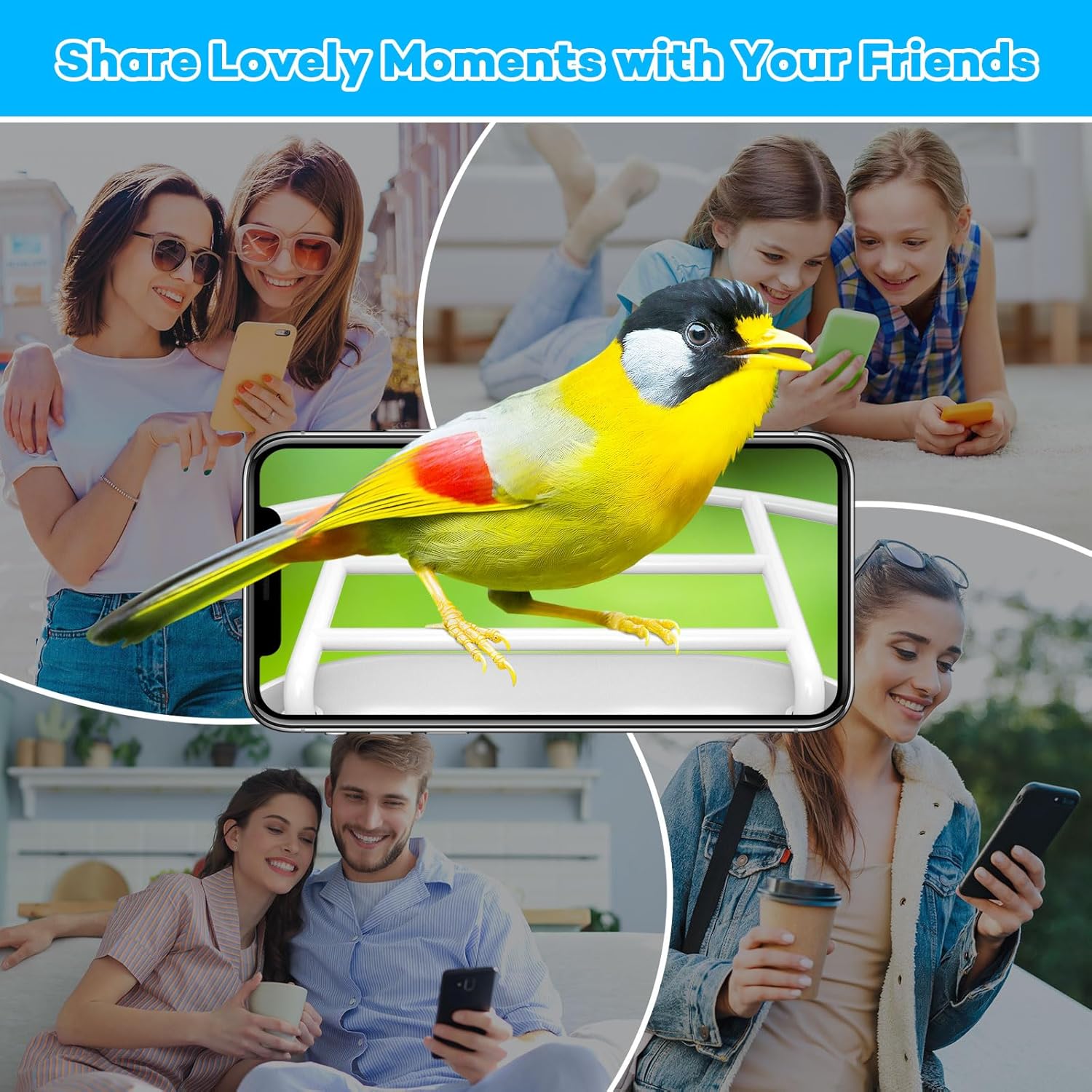 Comedero para pájaros con cámara, alimentador inteligente para pájaros con cámara, cámara de comedero de pájaros captura automática de pájaros y