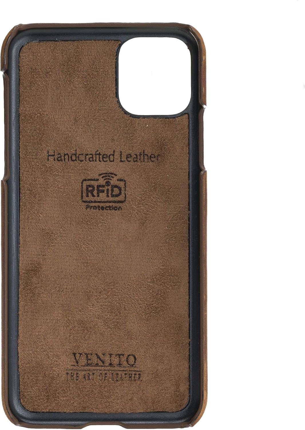 Venito Florence – Funda de piel tipo cartera compatible con iPhone 11 Pro Max, extra segura con bloqueo RFID, cartera desmontable para teléfono
