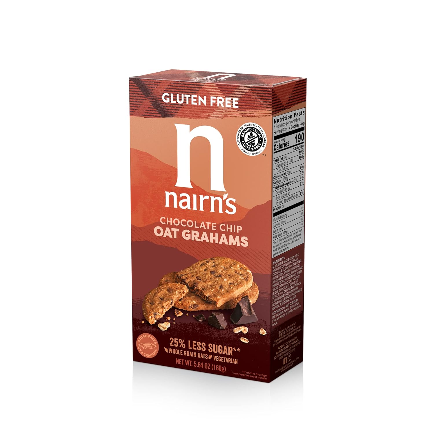 Nairn’s Grahams de avena con chispas de chocolate sin gluten 5.64
