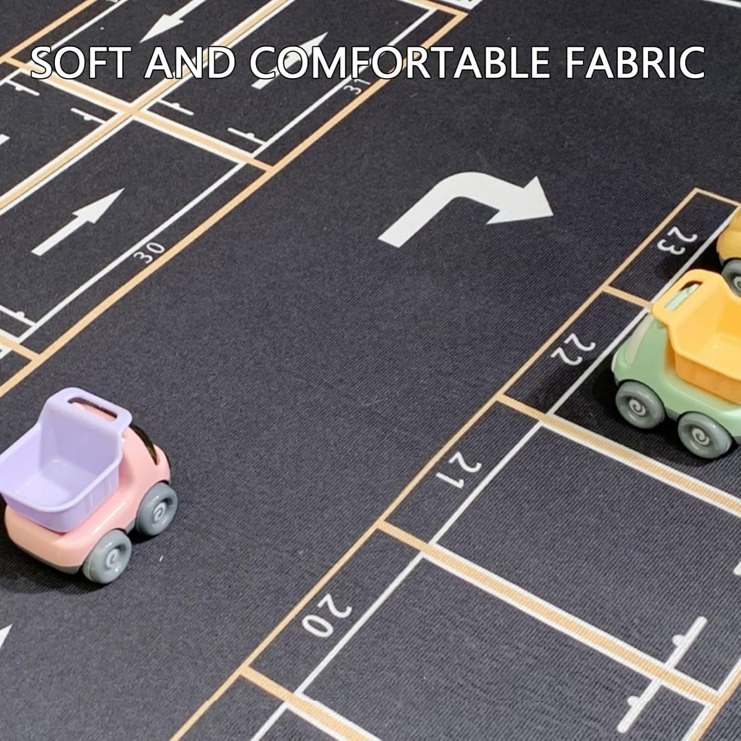 Alfombra de juego para automóvil, tapete para estacionamiento, área de lectura, área de juguete, alfombra de juego, automóvil, carreteras, tráfico
