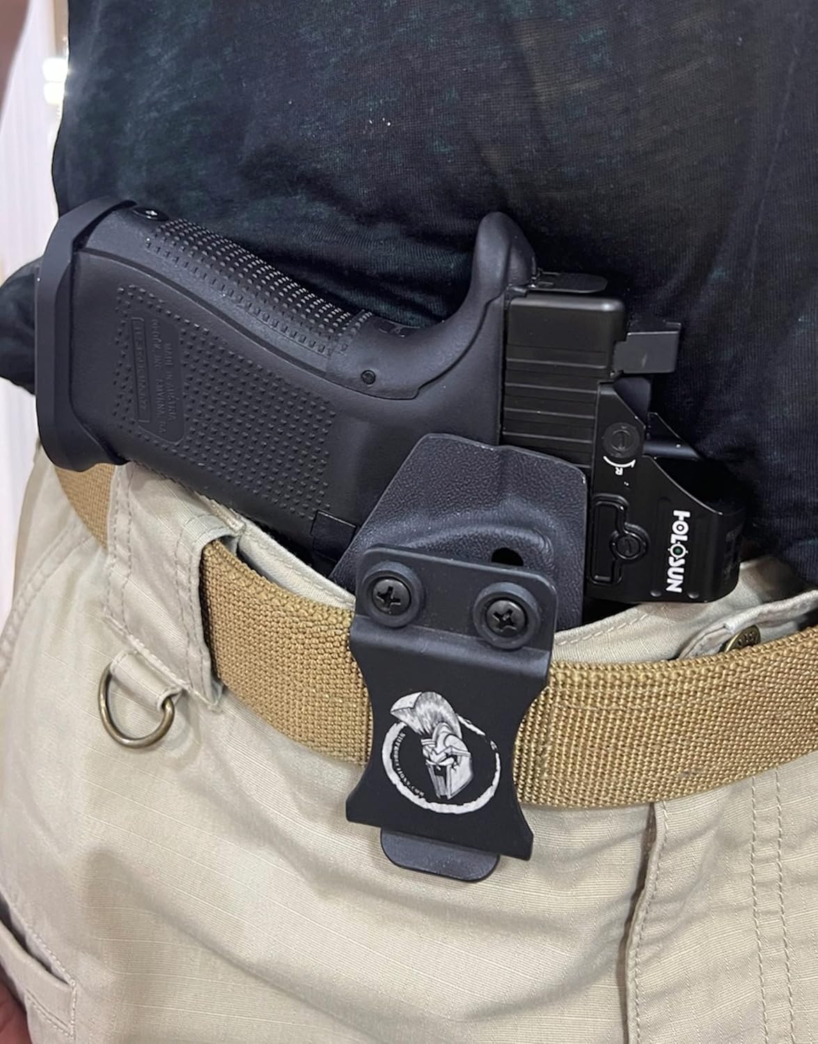 MIE Productions Javelin IWB Holster  Compatible with S&W M&P Shield 9  Shield 9 Plus with Recover Tactical Rail SHR9 with BALDR Mini